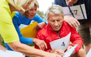 seniors in a competition