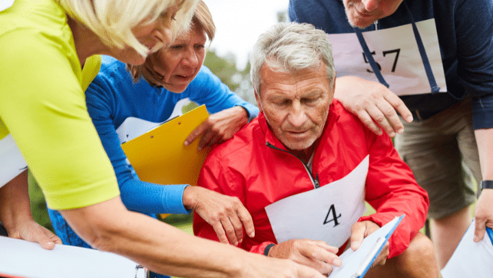 seniors in a competition
