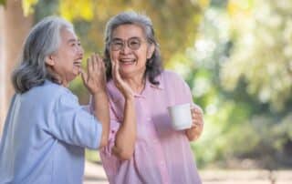 older woman in memory care