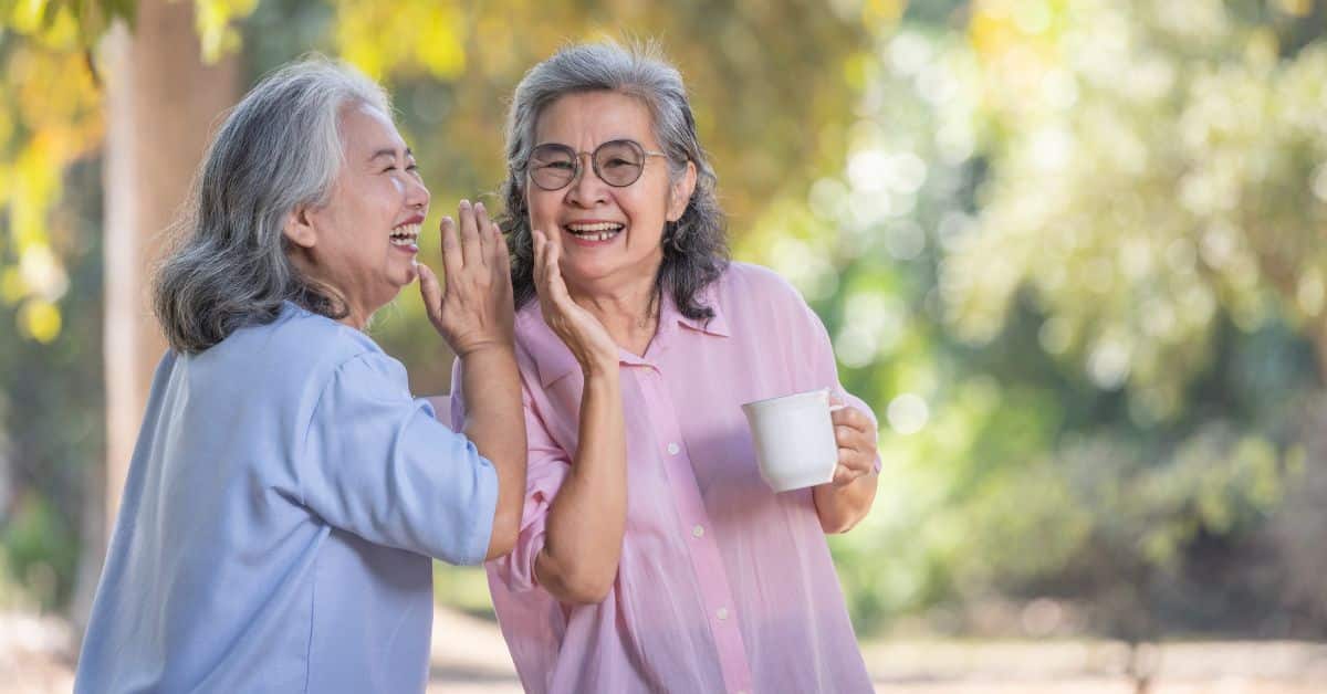 older woman in memory care
