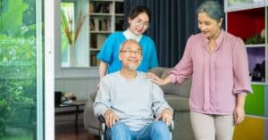 older people in senior assisted living